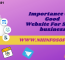 Importance Of A Good Website For Small Business